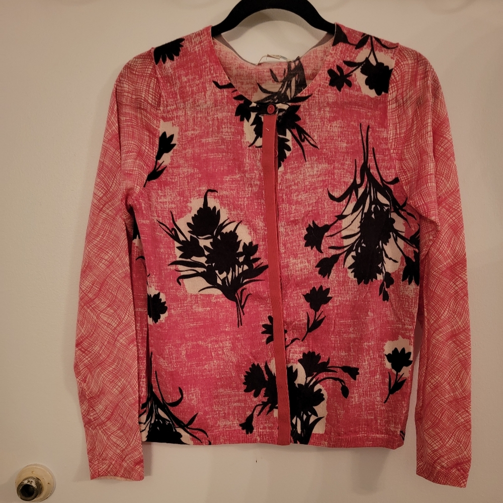 Boden floral cardigan
